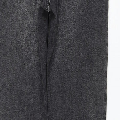 Primark Womens Grey Cotton Skinny Jeans Size 10 L30 in Regular Zip