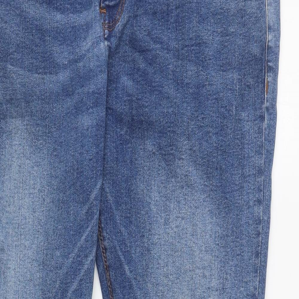 Denim & Co. Womens Blue Cotton Skinny Jeans Size 38 in L29.5 in Regular Zip