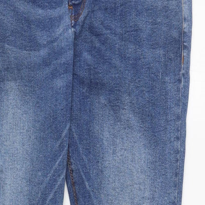 Denim & Co. Womens Blue Cotton Skinny Jeans Size 38 in L29.5 in Regular Zip