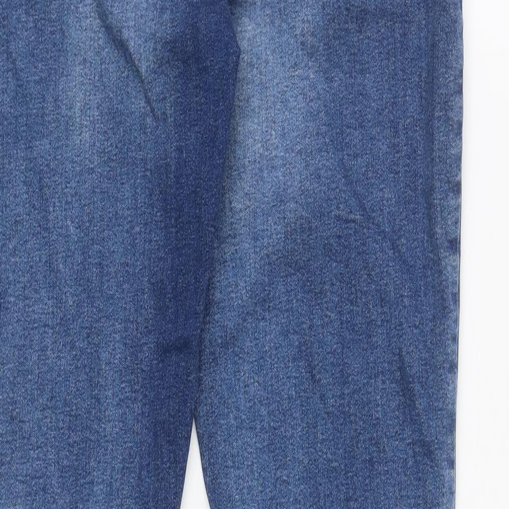 Denim & Co. Womens Blue Cotton Skinny Jeans Size 38 in L29.5 in Regular Zip