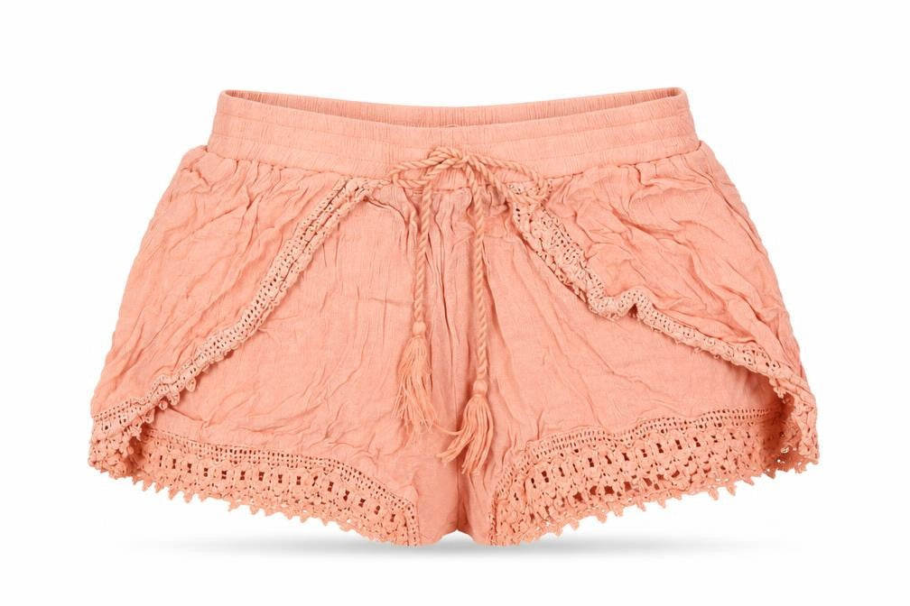 Atmosphere Womens Orange Viscose Sweat Shorts Size 8 L3 in Regular Drawstring