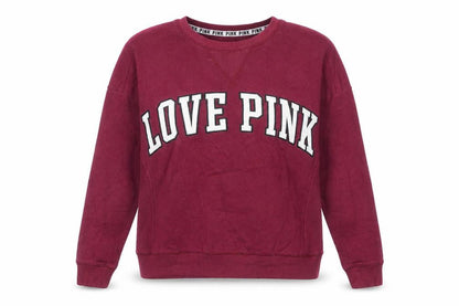 Victorias Secret Womens Red Cotton Pullover Sweatshirt Size XS Pullover - Love Pink