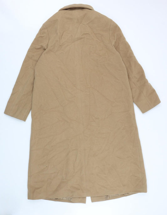 Basler Womens Brown Overcoat Coat Size 18 Button