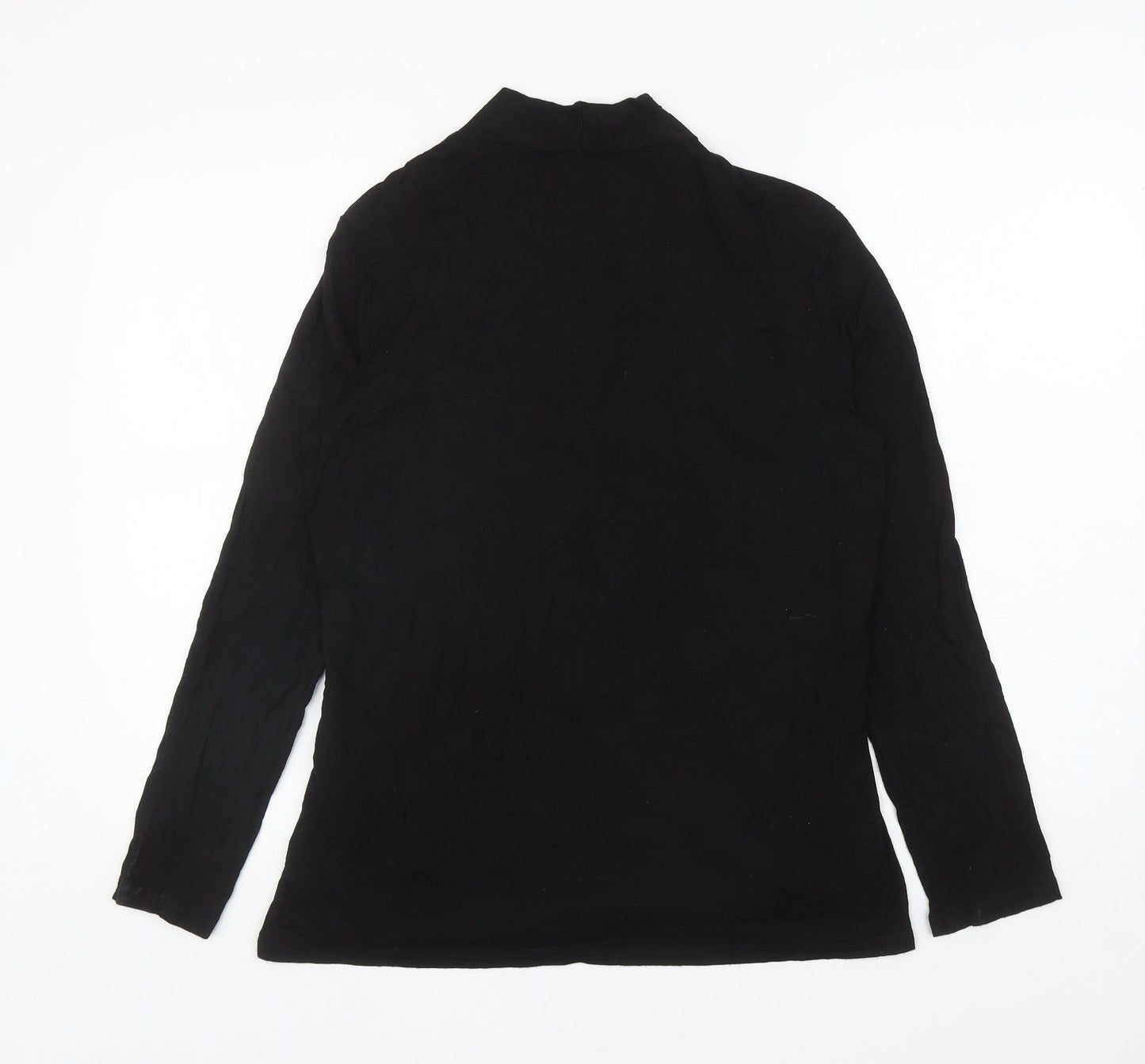 Womens UK Size 12 Preview Black Basic Blouse