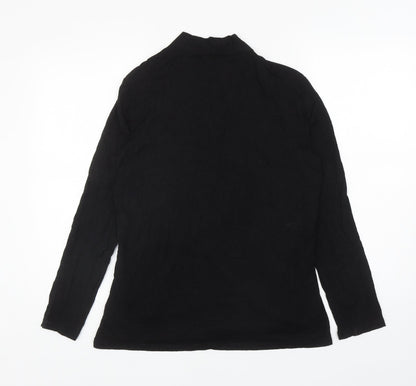 Womens UK Size 12 Preview Black Basic Blouse
