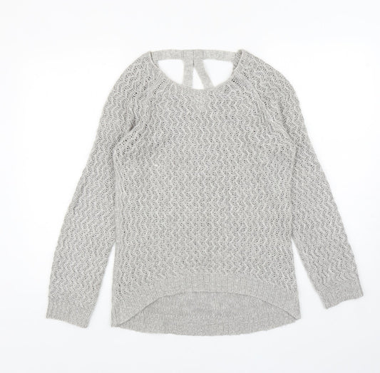 Womens UK Size 10 Dorothy Perkins Grey Pullover Jumper