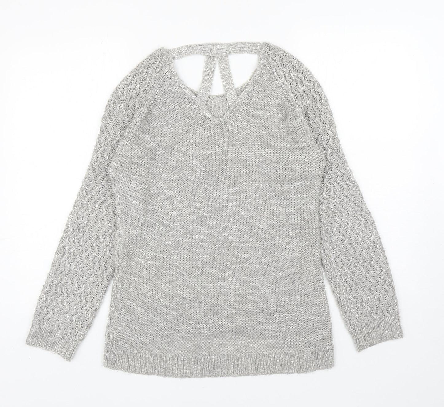 Womens UK Size 10 Dorothy Perkins Grey Pullover Jumper