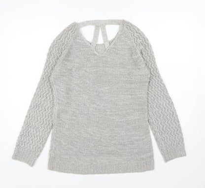 Womens UK Size 10 Dorothy Perkins Grey Pullover Jumper