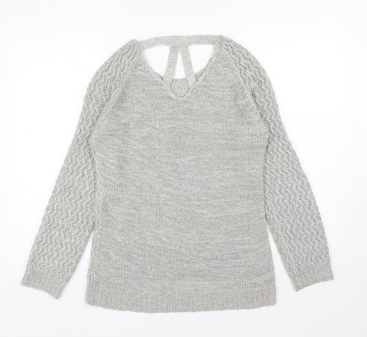 Womens UK Size 10 Dorothy Perkins Grey Pullover Jumper