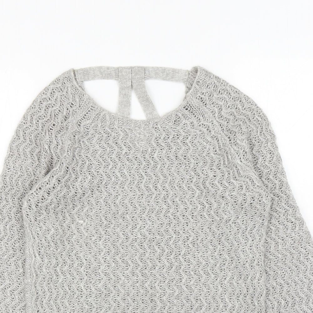 Womens UK Size 10 Dorothy Perkins Grey Pullover Jumper