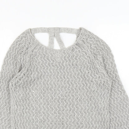 Womens UK Size 10 Dorothy Perkins Grey Pullover Jumper