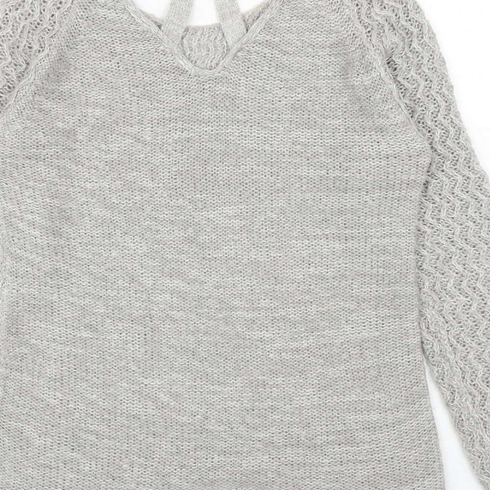 Womens UK Size 10 Dorothy Perkins Grey Pullover Jumper