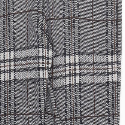 TU Womens Grey Plaid Polyester Capri Leggings Size 8 L26.5 in