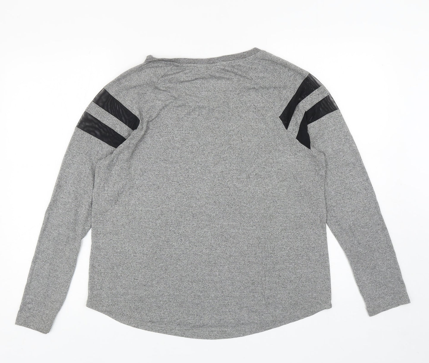 Womens UK Size M Divided Grey Basic T-Shirt