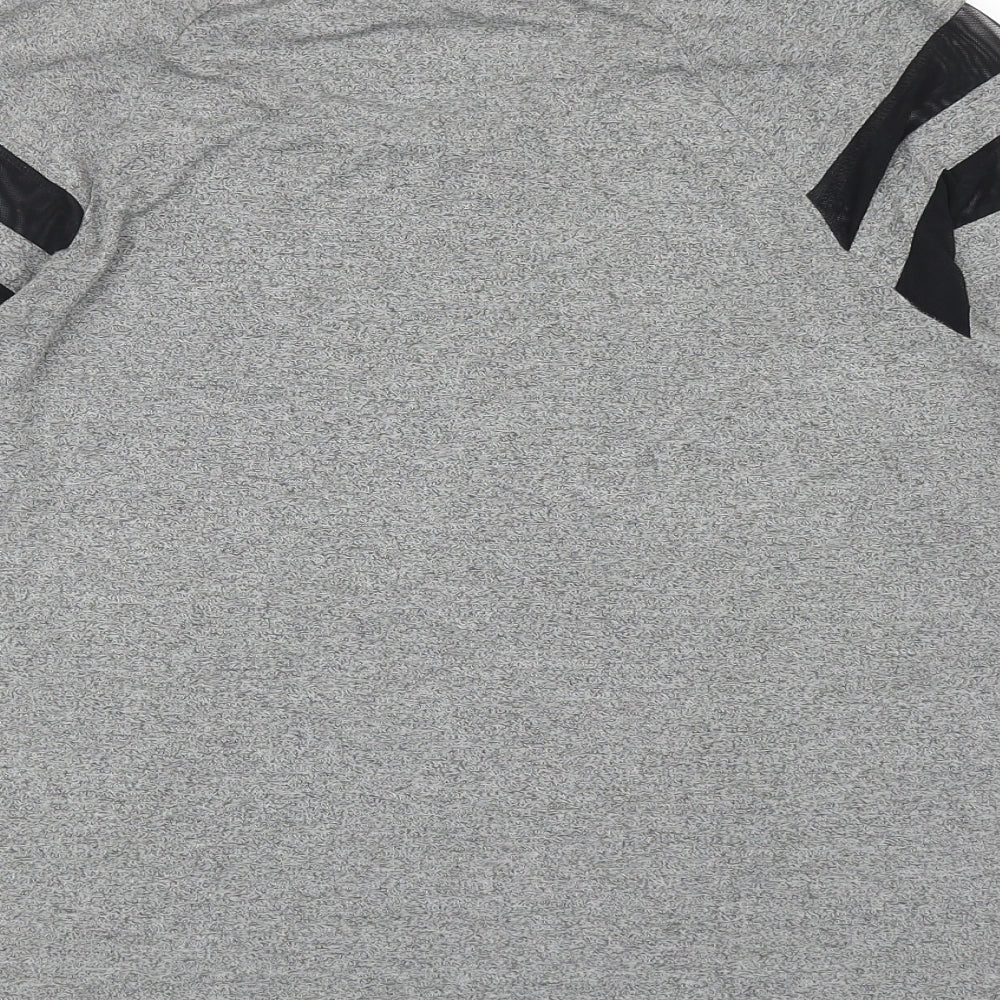 Womens UK Size M Divided Grey Basic T-Shirt