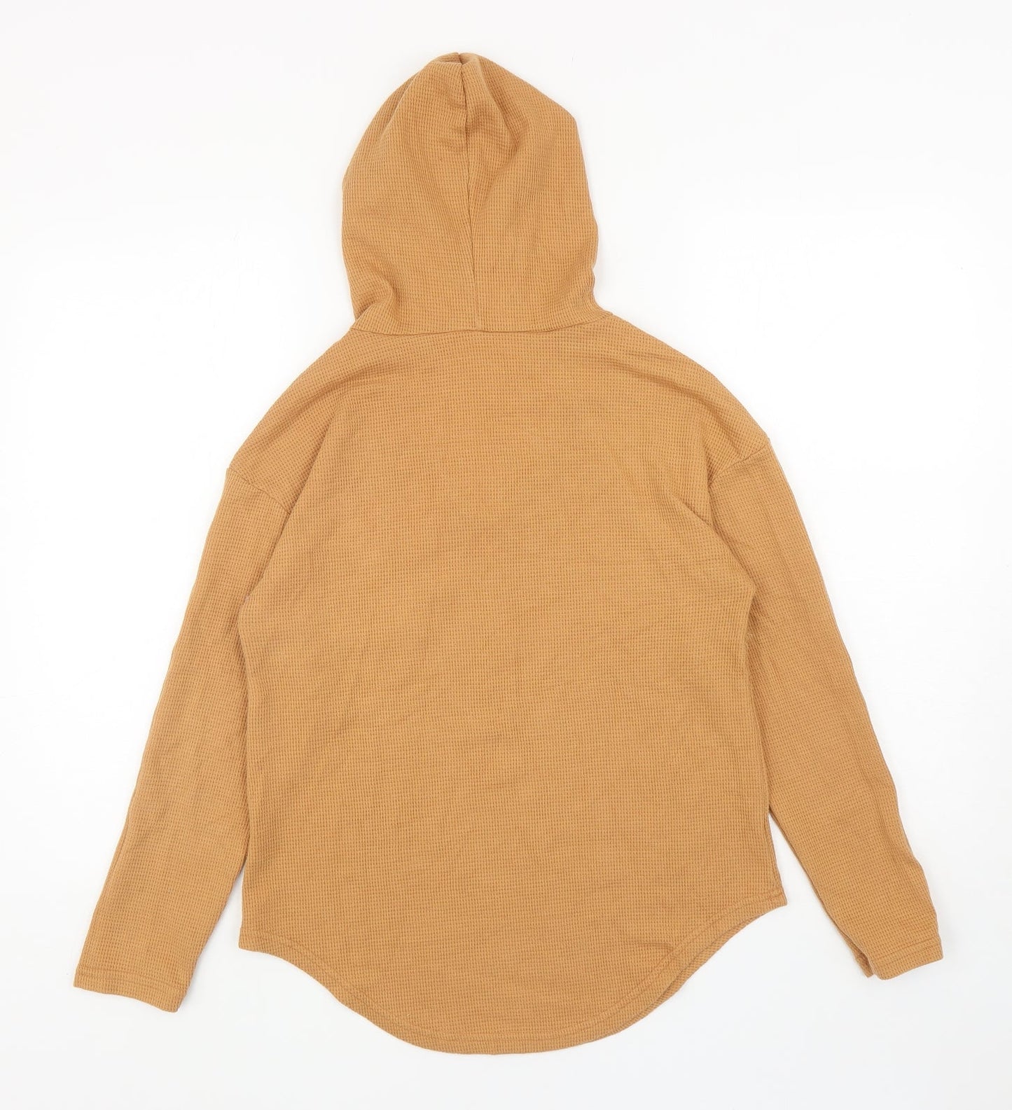 SheIn Womens Yellow Viscose Pullover Hoodie Size M Pullover