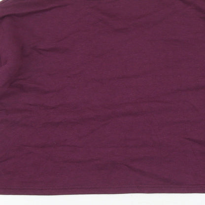 Primark Womens Purple Cotton Pullover Sweatshirt Size S Pullover - Cropped