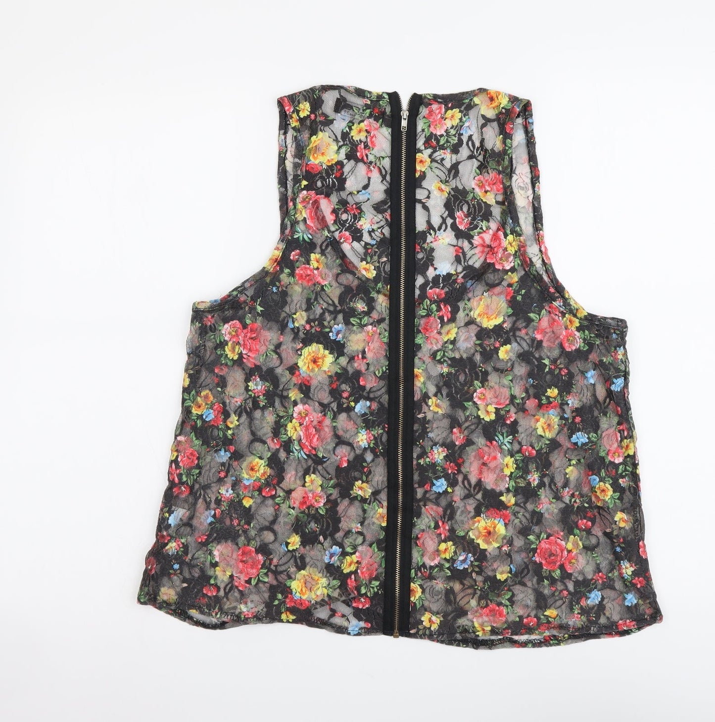 Womens UK Size 10 Selected Multicoloured Basic Tank