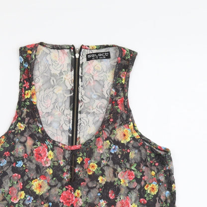 Womens UK Size 10 Selected Multicoloured Basic Tank