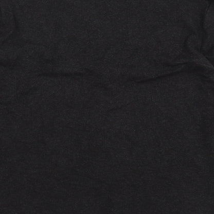 CC Womens Brown Viscose Basic Blouse Size M V-Neck