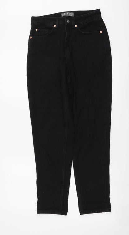 Denim & Co. Womens Black Cotton Jegging Jeans Size 8 L28 in Regular Button