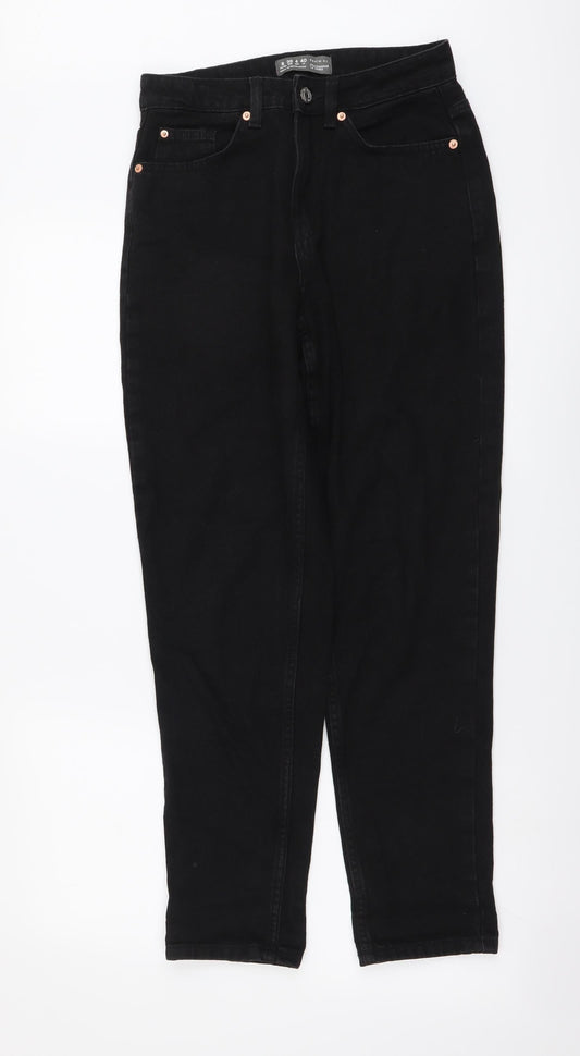 Denim & Co. Womens Black Cotton Jegging Jeans Size 8 L28 in Regular Button