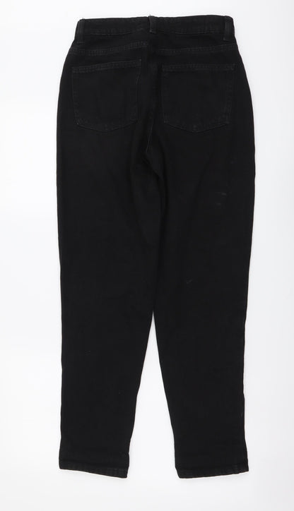 Denim & Co. Womens Black Cotton Jegging Jeans Size 8 L28 in Regular Button