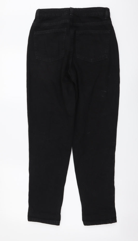 Denim & Co. Womens Black Cotton Jegging Jeans Size 8 L28 in Regular Button