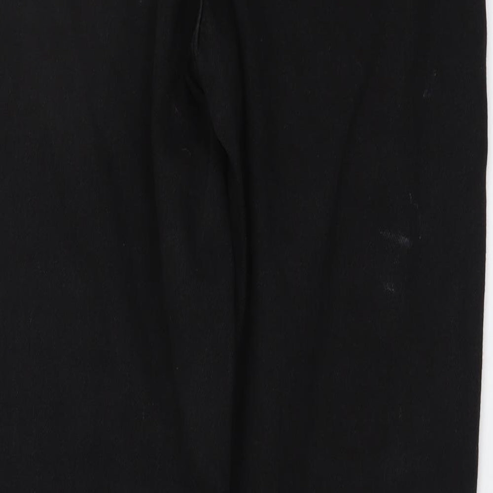 Denim & Co. Womens Black Cotton Jegging Jeans Size 8 L28 in Regular Button