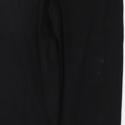 Denim & Co. Womens Black Cotton Jegging Jeans Size 8 L28 in Regular Button