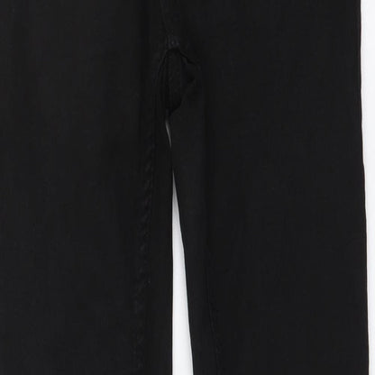 Topman Womens Black Cotton Skinny Jeans Size 30 in L30 in Regular Button
