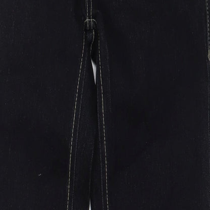 Kakasso Womens Blue Cotton Skinny Jeans Size 26 in L28 in Regular Button