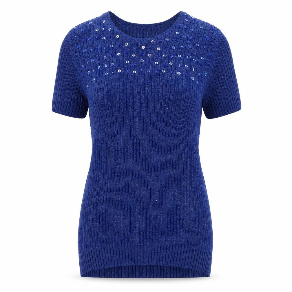 Womens UK Size L Saloos Blue Pullover Jumper