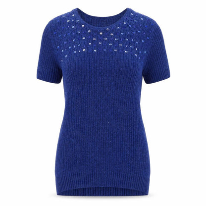 Womens UK Size L Saloos Blue Pullover Jumper