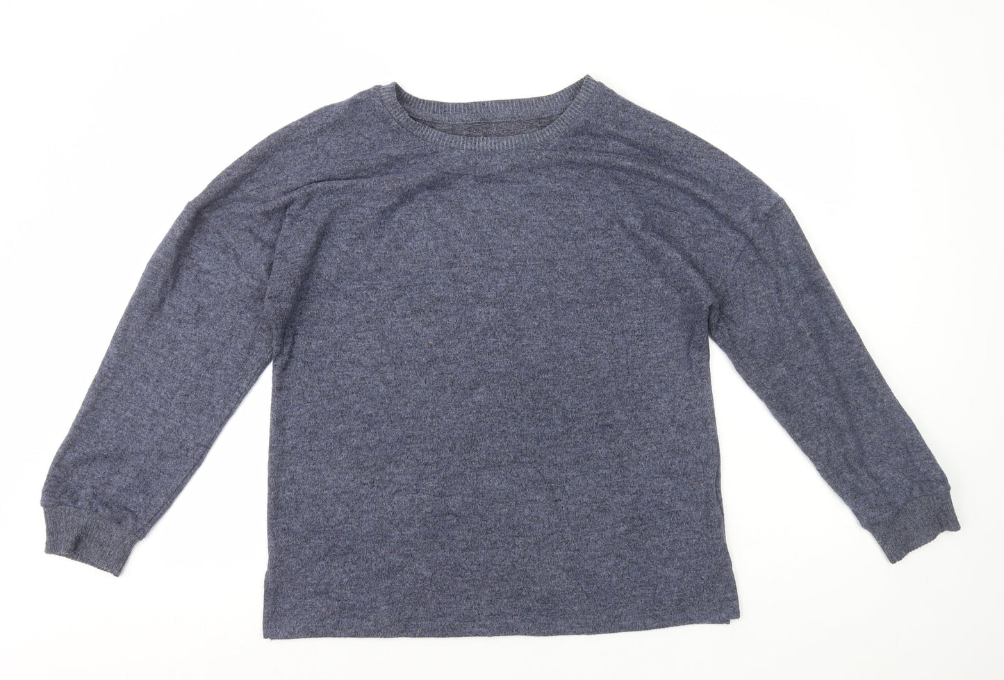 Primark Womens Blue Round Neck Polyester Pullover Jumper Size M