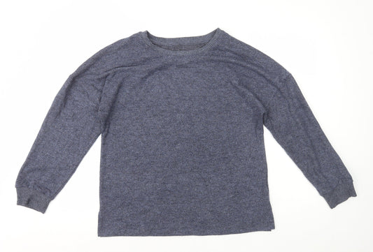 Primark Womens Blue Round Neck Polyester Pullover Jumper Size M