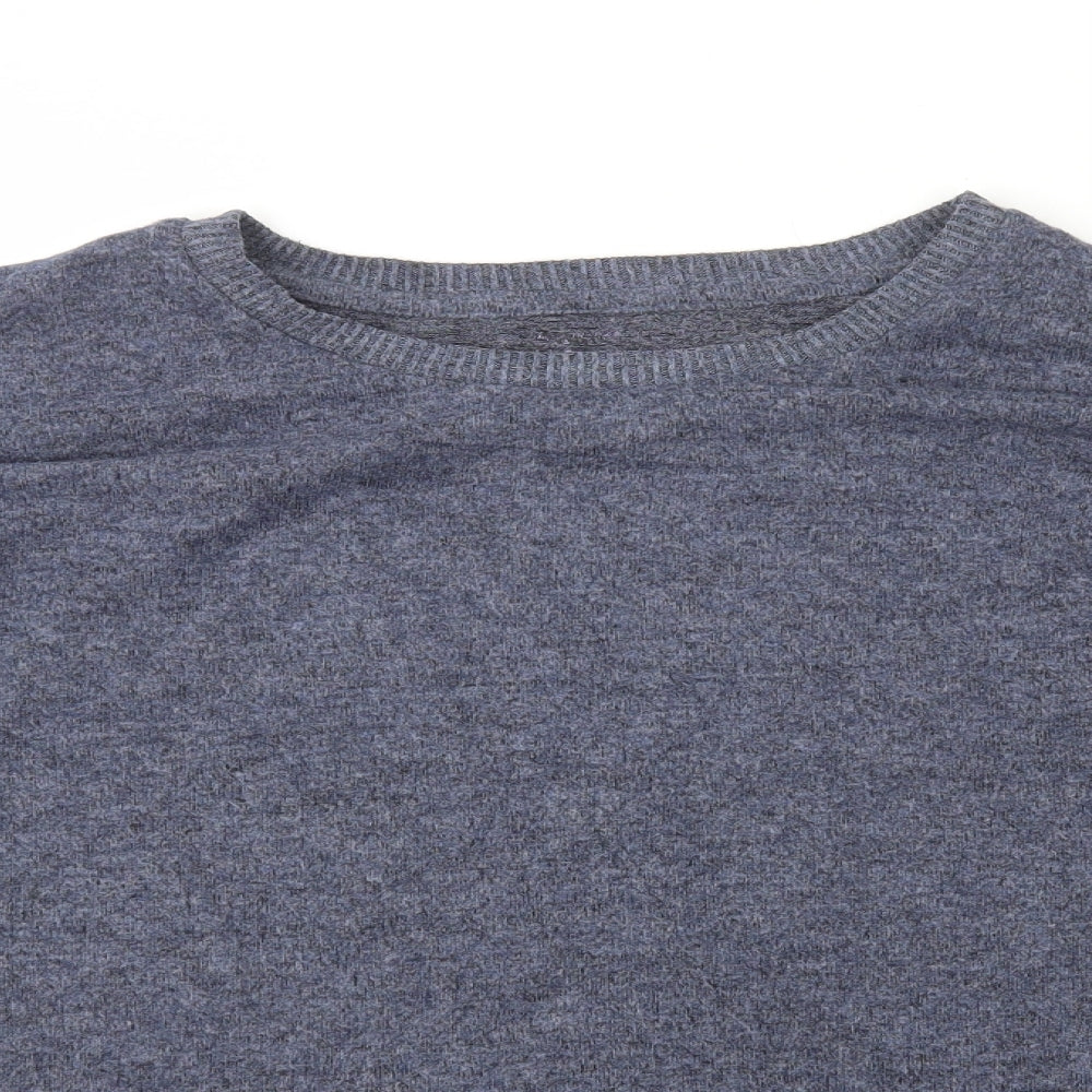 Primark Womens Blue Round Neck Polyester Pullover Jumper Size M