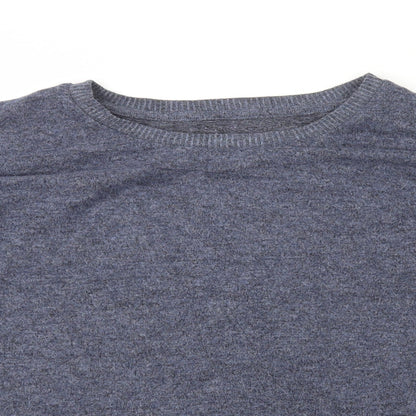 Primark Womens Blue Round Neck Polyester Pullover Jumper Size M