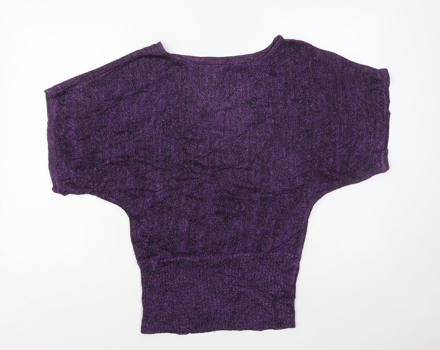 Womens UK Size M Preworn Purple Basic T-Shirt