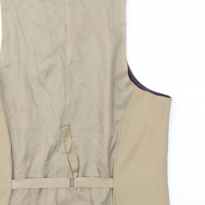 Mens UK Size XL Pierre Remon Regular Beige Suit Jacket
