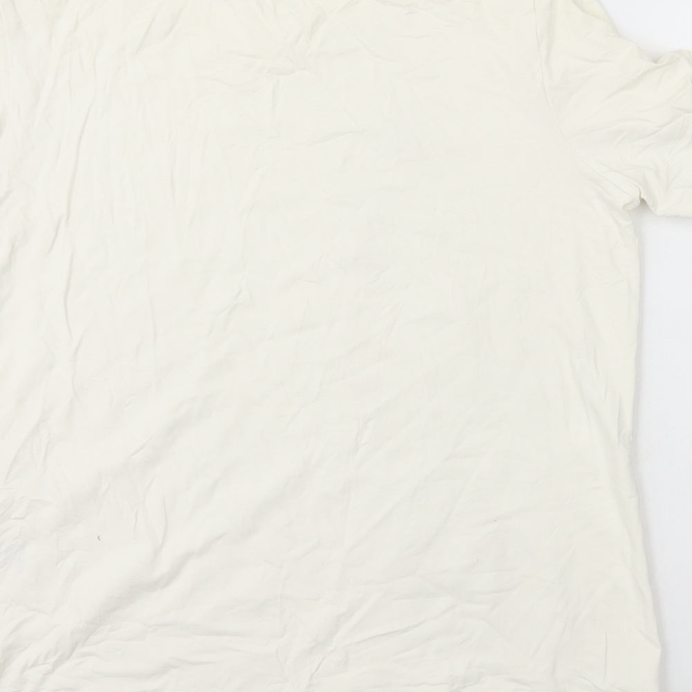 Womens UK Size 16 Marks and Spencer White Basic T-Shirt