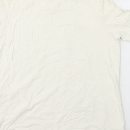 Womens UK Size 16 Marks and Spencer White Basic T-Shirt
