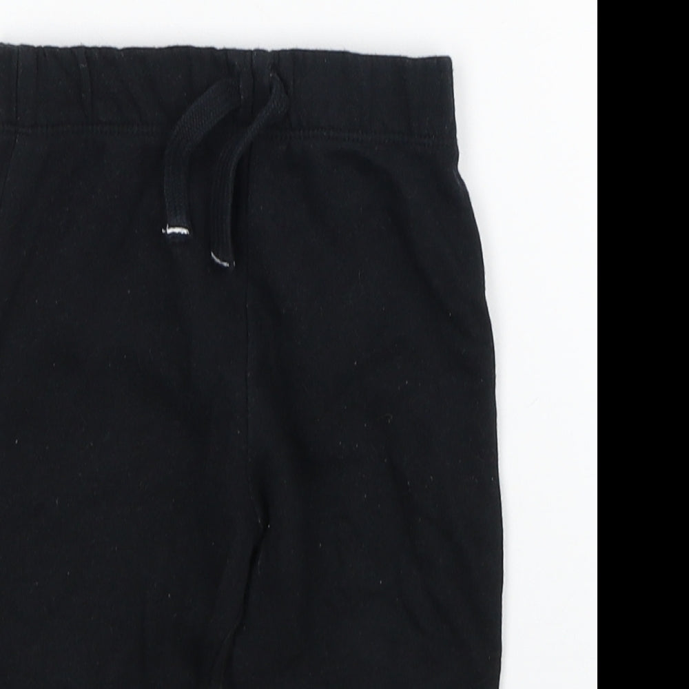 Disney Boys Black Cotton Sweatpants Trousers Size 9-12 Months Pullover - 100 Dalmatians