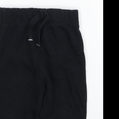 Disney Boys Black Cotton Sweatpants Trousers Size 9-12 Months Pullover - 100 Dalmatians
