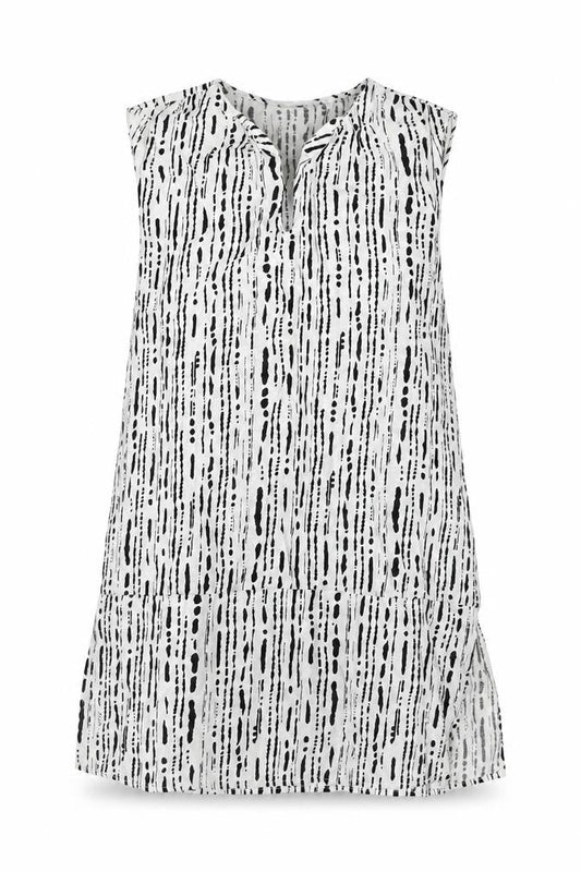 Womens UK Size 10 Primark White Tunic Blouse