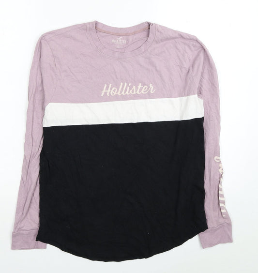 Hollister Womens Black Colourblock Cotton Pullover Sweatshirt Size S Pullover - California