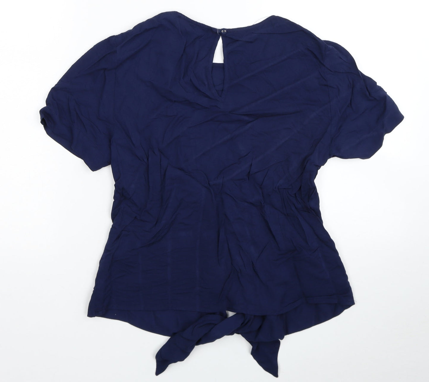 Womens UK Size 8 Oasis Blue Basic T-Shirt