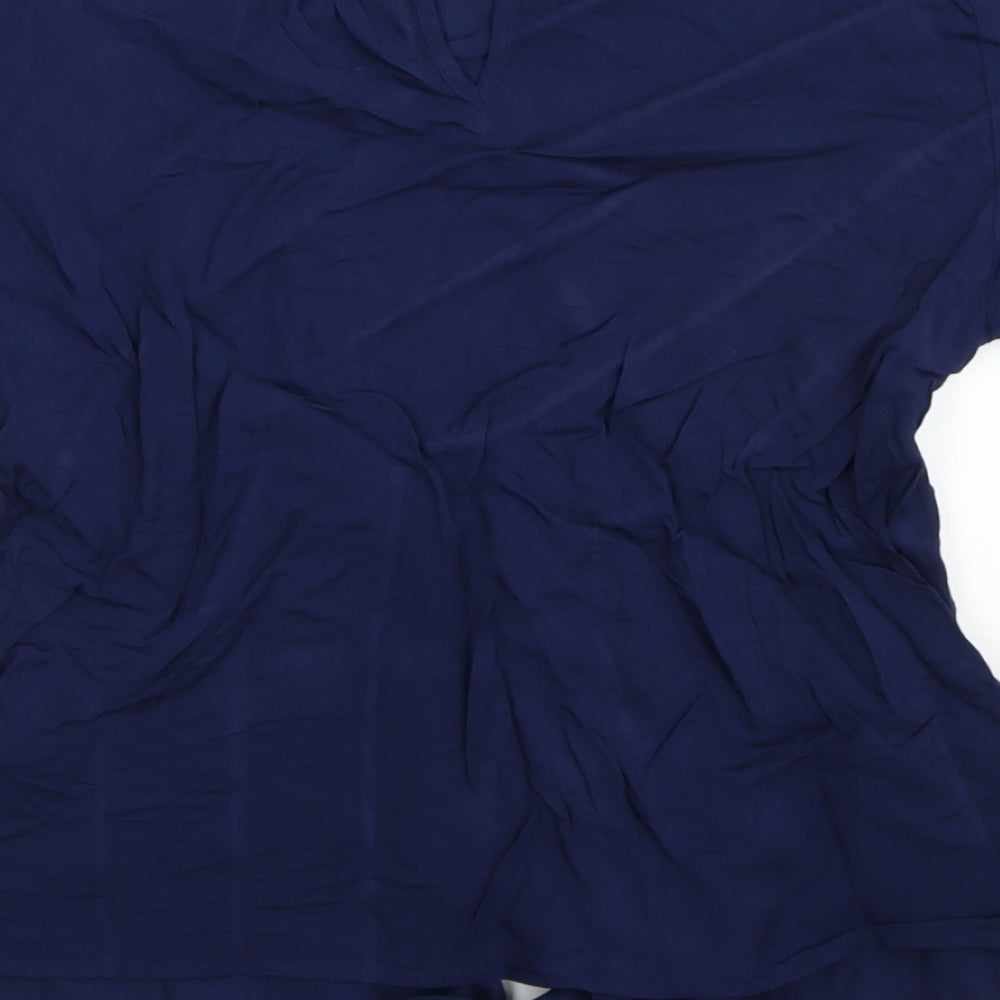 Womens UK Size 8 Oasis Blue Basic T-Shirt