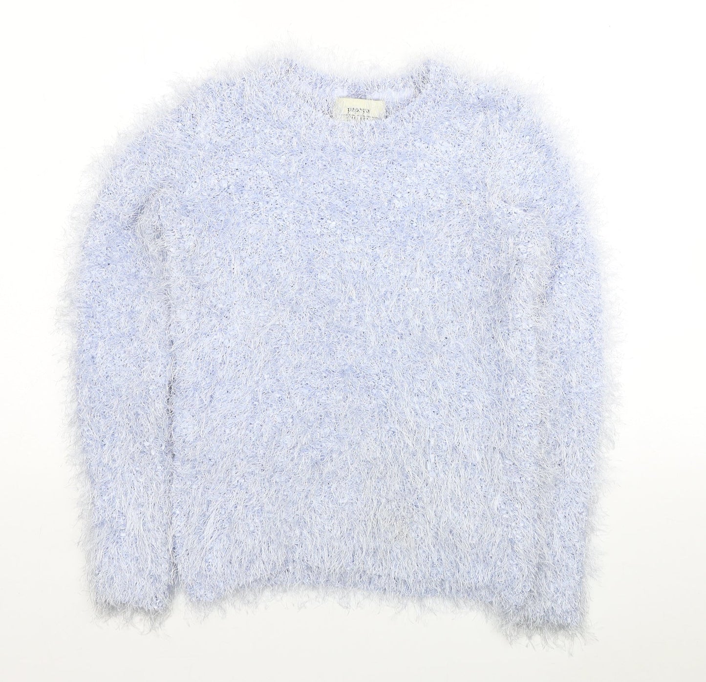 Womens UK Size S Papaya Blue Pullover Jumper