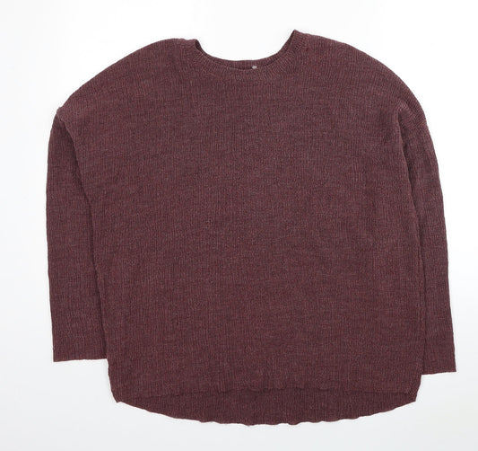 Womens UK Size M Zara Red Pullover Jumper